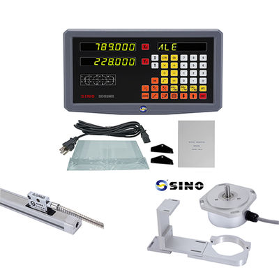 SINO 2-Achsen-Digitalanzeige mit optischem Messsystem und Linearmaßstab, Länge 70-1020mm, für Fräsmaschinen, Drehmaschinen, Bohrmaschinen