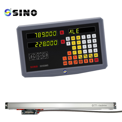 SINO 2 Achsen Digitales Ablesesystem SDS2MS DRO Multifunktionales mit Glas-Linearskala für Drehmaschine