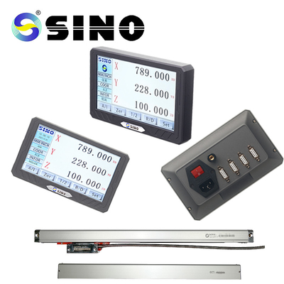 SINO SDS200S Digitalanzeige-Kits DRO 3-Achsen-LCD-Vollbild-Touchscreen für Linearmaßstab Drehmaschine Fräsmaschine
