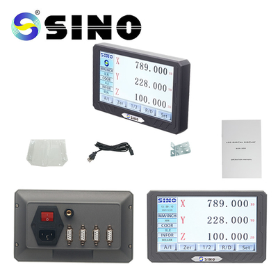 SINO SDS200S Digitalanzeige-Kits DRO 3-Achsen-LCD-Vollbild-Touchscreen für Linearmaßstab Drehmaschine Fräsmaschine