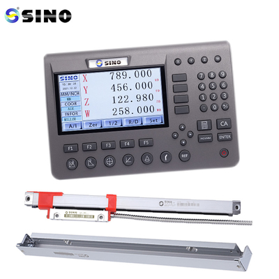 SDS200 DRO SINO 4-Achsen-Digitallesesystem mit Metall-LCD und Linear-Encoder-Kit für Fräsmaschinen