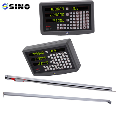 SINO KA600-1500mm 1μM Linearskala DRO 2 Achsen Digitale Auslesekodeur Hochpräzisionsdrehmaschine