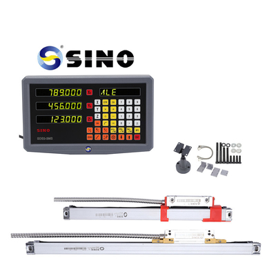 SINO Digitale Ablesesystem SDS2-3MS Digitale Anzeige Ablesesystem DRO mit Dreiachs-Linear-Encoder für Drehmaschine