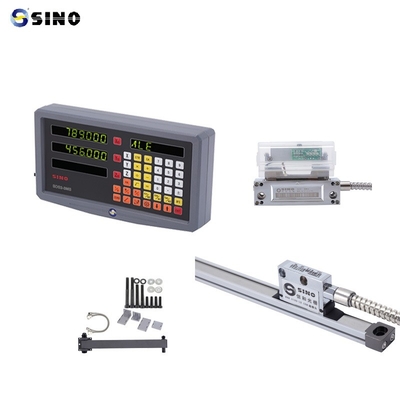 SINO Digitale Ablesung SDS 2-3MS 2 Achsen Metall-LCD Voll für Fräsmaschine DRO 0,005mm Auflösung Praktisch mit linearem Encoder