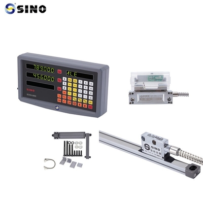 SINO Digitale Ablesung SDS 2-3MS 2 Achsen Metall-LCD Voll für Fräsmaschine DRO 0,005mm Auflösung Praktisch mit linearem Encoder
