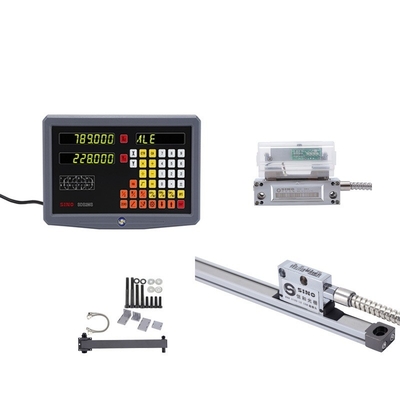 SINO SDS 2MS DRO-Kits Glaslineare Waage zur Fräsen der Drehmaschine TTL 2 Achsen Digitales Auslesen Prüfgerät System