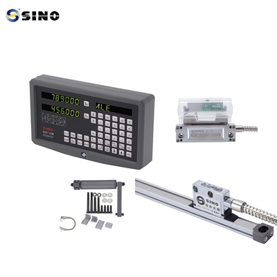 2 Achsen Digitale Ablesung SINO SDS6-2V DRO mit Metall-LED-Kits Zwei lineare Lineale für Fräsmaschine
