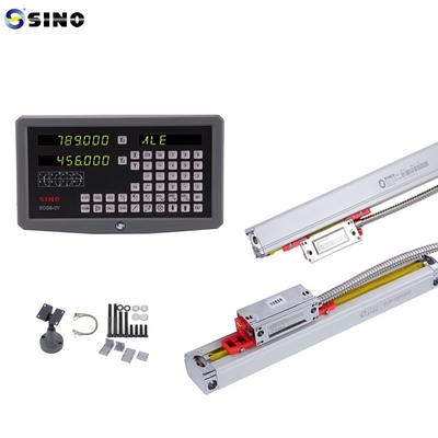 SINO SDS6-2V DRO 2 Achsen Digitale Ablesung mit Metall LED-Kits Zwei lineare Encoder-Legeln für Fräsmaschine Drehmaschine