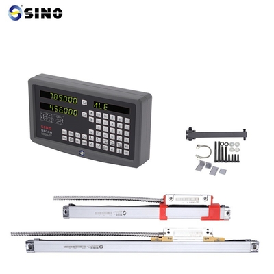 SINO SDS6-2V DRO 2 Achsen Digitale Ablesung mit Metall LED-Kits Zwei lineare Encoder-Legeln für Fräsmaschine Drehmaschine