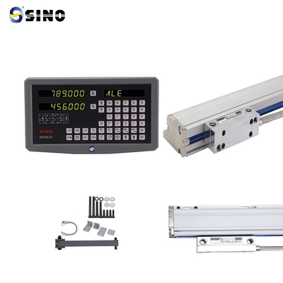 SINO 2-Achsen SDS6-2V Digitale Auslese Anzeige mit linearer Glasskala