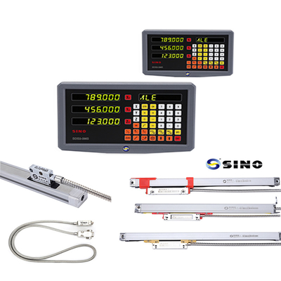 SINO SDS2-3MS Digitale Ablesesystem 15VA Praktische 3-Achsen-DRO für Kunststoff-DRO-Linienskala-System