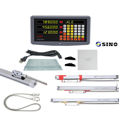 SINO SDS2-3MS Digitale Ablesesystem 15VA Praktische 3-Achsen-DRO für Kunststoff-DRO-Linienskala-System