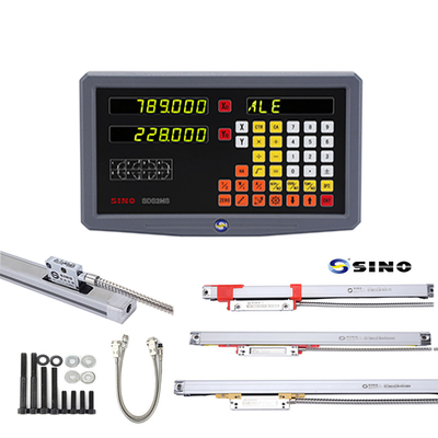 2 Achsen SINO SDS2MS DRO Digitale Ablesung mit Glas Linear Skala für Drehmaschine Fräsen