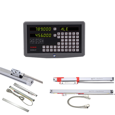 SDS6-2V SINO Digitale Ablesesystem Dro 2 Achse mit Glas Linear Skala Linear für Drehmaschine