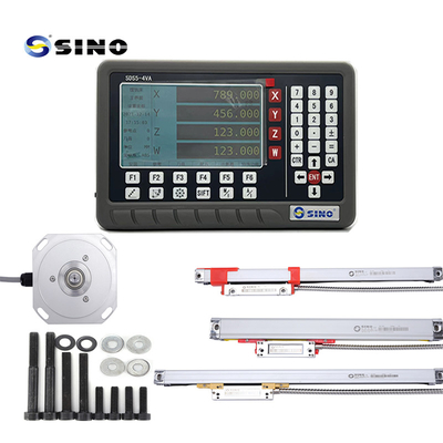 SINO SDS5-4VA Digitale Ablesung DRO mit magnetisch-linearen Encoder Skala für Drehmaschine Schleifmaschine