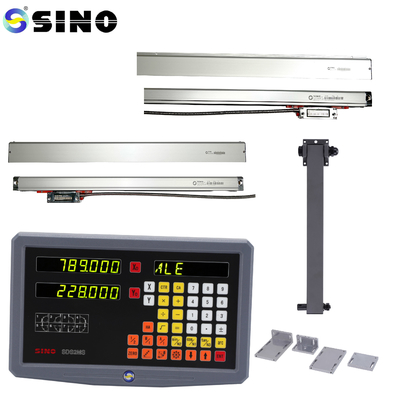 SINO TTL RoHS 2-Achsen Digitalanzeige SDS2MS für Drehmaschine, multifunktionale DRO-Messsysteme mit Linearmaßstab