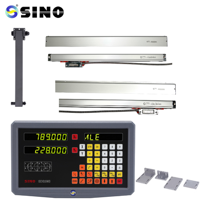 SINO SDS2MS Digitale Ablesung 2 Achsen Optischer Winkel Liniencodeur Länge 7-102cm Für Fräsmaschine