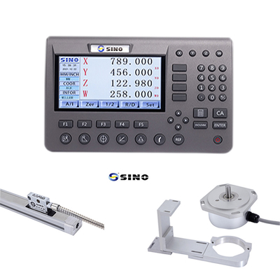 SINO-Digitallesesystem 3 Achsen SDS200 DRO Metall-LCD mit Glas-Linear-Encoder-Kit für Fräsmaschine