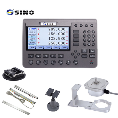 SINO-Digitallesesystem 3 Achsen SDS200 DRO Metall-LCD mit Glas-Linear-Encoder-Kit für Fräsmaschine
