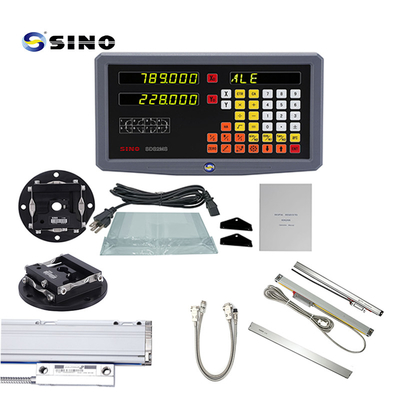 SINO 2-Achsen Drehmaschinen-Digitallesesystem SDS2MS AC 100-240V Multifunktionell mit Linearskala für Drehmaschinen und Fräsmaschinen