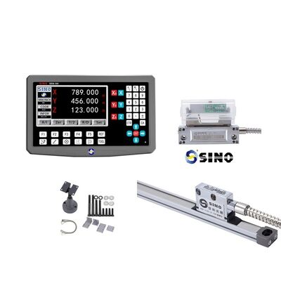 Full Set SINO SDS 6-3VA 4 Axis Dro Digital Readout Metal Case Lathe Milling Machine 4X Frequency Multiplication IP64 Protection