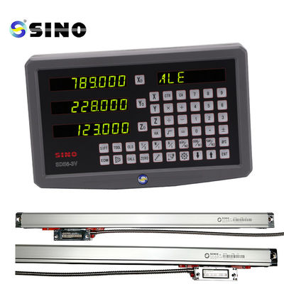 Guter Preis SINO SDS6-3V Glas-Linear-Skala-Meter Drehmaschine mit digitaler Ablesung DRO 3 Achse 1um Online