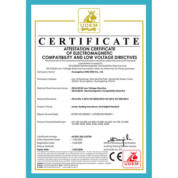 CHINA Guangzhou Sino International  Trade Co.,Ltd Zertifizierungen